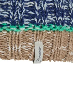 Strickmütze Farbmix mit Fleece-Futter