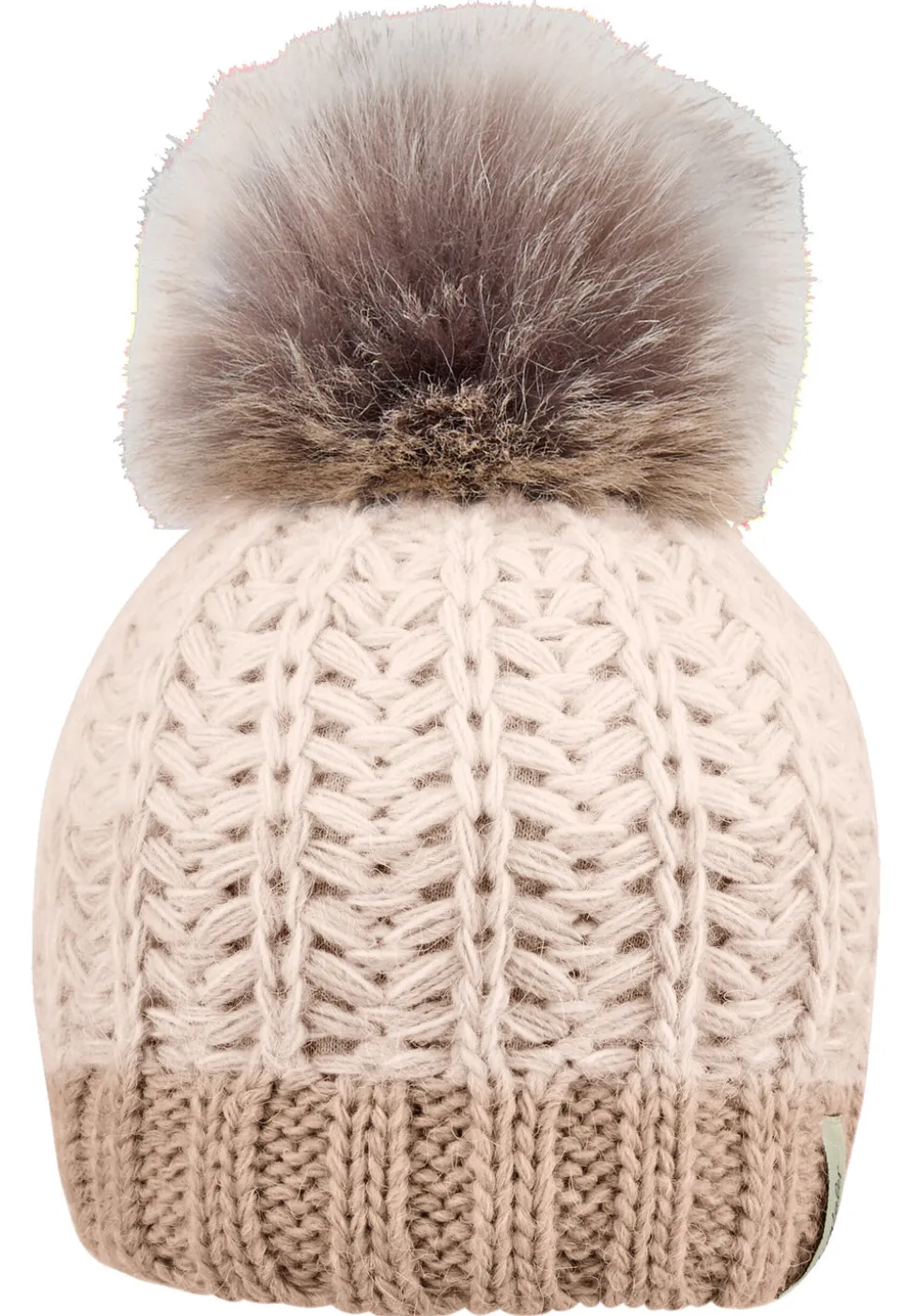 Strickmütze Farbverlauf mit Pompon