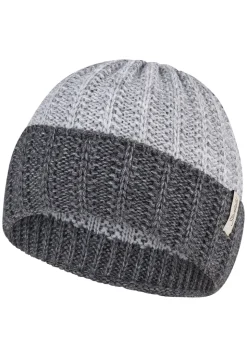 Strickmütze mit Rippenstrick und Umschlag
