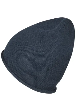 Strickmütze mit Rollrand aus Bio-Baumwolle