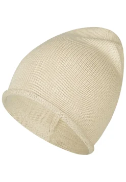 Strickmütze mit Rollrand aus Bio-Baumwolle