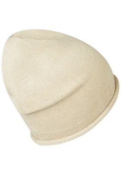 Strickmütze mit Rollrand aus Bio-Baumwolle