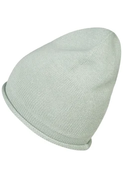 Strickmütze mit Rollrand aus Bio-Baumwolle