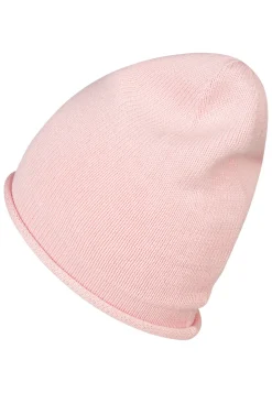 Strickmütze mit Rollrand aus Bio-Baumwolle