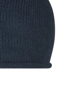 Strickmütze mit Rollrand aus Bio-Baumwolle