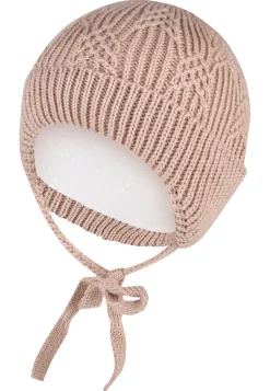 Strickmütze mit Struktur und Ohrenklappen