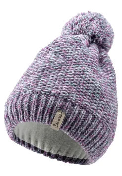 Strickmütze Multicolor mit Bommel