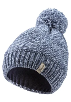 Strickmütze Multicolor mit Bommel