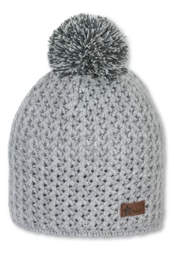 Strickmütze uni mit Strukturmuster