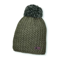 Strickmütze uni mit Strukturmuster