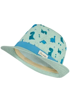 Strohhut mit Dino-Print