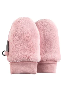 Teddyflausch-Fäustlinge ohne Daumen mit Bündchen