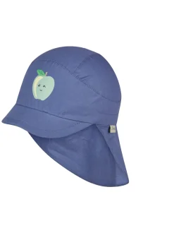 UV-Popeline-Schirmmütze mit Apfel