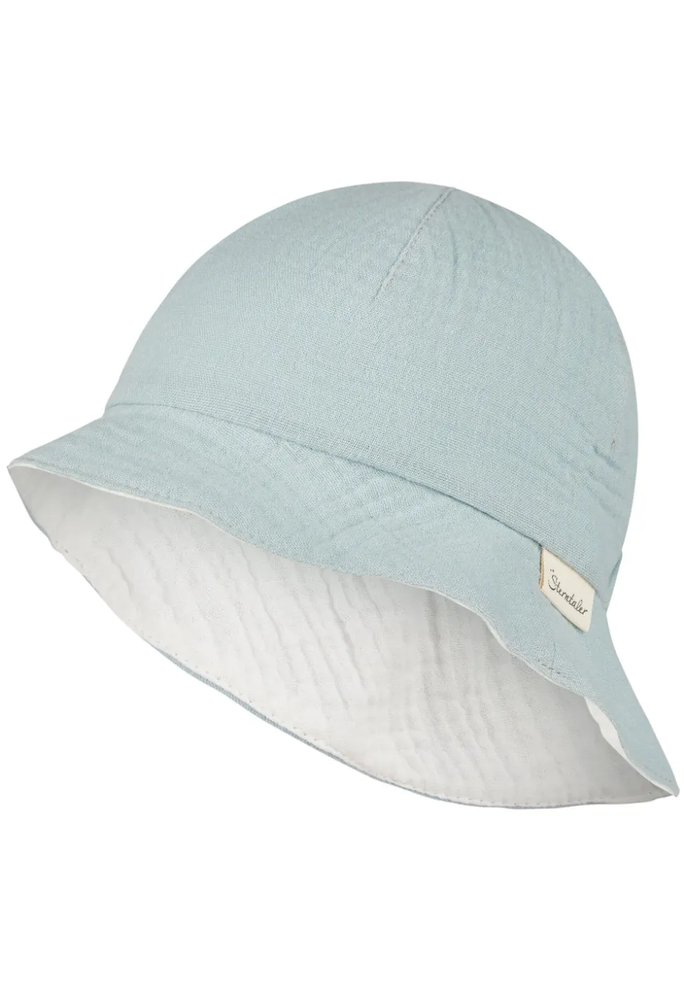 Wende-Sonnenhut aus Baumwoll-Musselin (Bio) UV 30