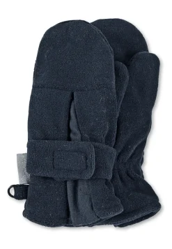 Wärmende Microfleece-Fäustel mit Daumen & Klett