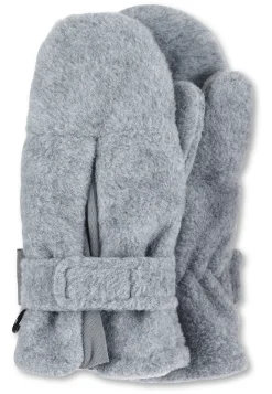 Wärmende Microfleece-Fäustel mit Daumen & Klett