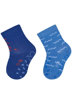 ABS Krabbelsocken 2er Pack Krake Wellen