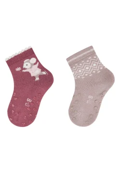ABS Krabbelsocken 2er Pack Norweger und Maus