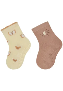 ABS Socken 2er Pack Schmetterling Sonne