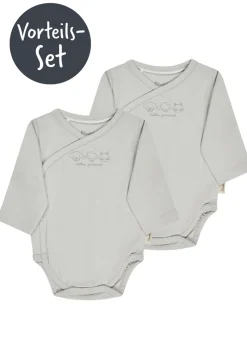 2er-Pack Langarm-Wickelbody little friends